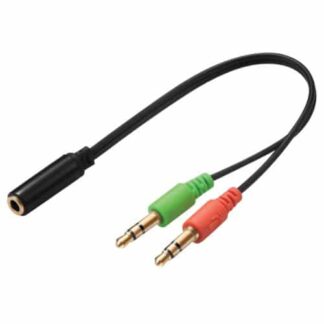 Sandberg Headset Converter - Single Jack to Dual Connector Mic & Speakers