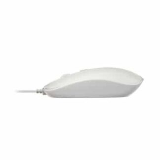 V7 MU200GS-WHT USB 4-Button Wired Optical Mouse with adjustable dpi - White