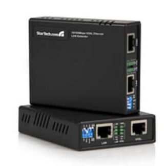 StarTech.com 10/100 VDSL2 Ethernet Extender Kit over Single Pair Wire – 1km