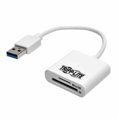 Tripp Lite U352-06N-SD USB 3.0 SuperSpeed SD/Micro SD Memory Card Media Reader with Built-In Cable