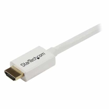 StarTech.com 2m (6 ft) White CL3 In-wall High Speed HDMI Cable - Ultra HD 4k x 2k HDMI Cable - HDMI to HDMI M/M