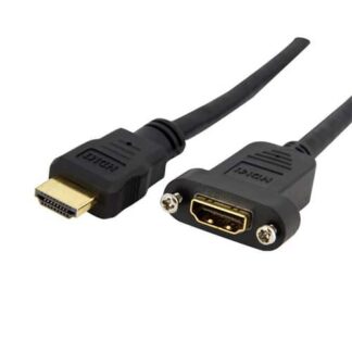 StarTech.com 3 ft High Speed HDMI Cable for Panel Mount - F/M