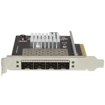 StarTech.com Quad Port 10G SFP+ Network Card - Intel XL710 Open SFP+ Converged Adapter - PCIe 10 Gigabit Ethernet Server NIC - 10GbE Fiber Optic LAN Card - Dell PowerEdge HPE ProLiant