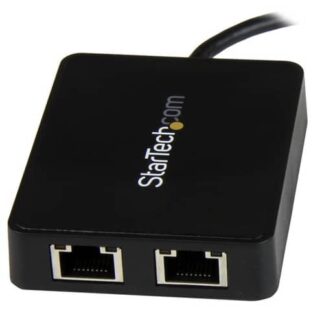 StarTech.com USB-C to Dual Gigabit Ethernet Adapter with USB (Type-A) Port