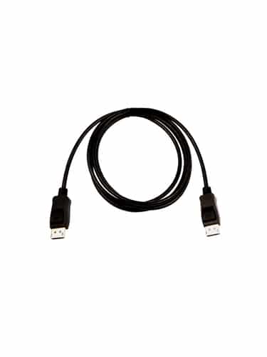 V7 Black Video Cable Pro DisplayPort Male to DisplayPort Male 2m 6.6ft