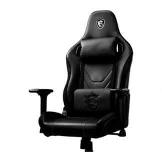 MSI MAG CH130X Gaming Chair 'Black with carbon fiber design with velvet trim