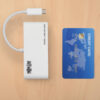 Tripp Lite U460-003-3AM 3-Port USB-C Hub with Card Reader