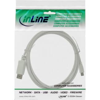 InLine Mini DisplayPort to DisplayPort Cable white 1m