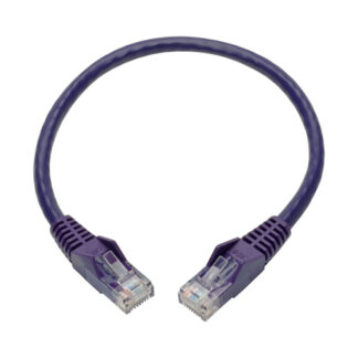 Tripp Lite N201-001-PU Cat6 Gigabit Snagless Molded (UTP) Ethernet Cable (RJ45 M/M)