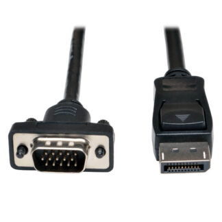 Tripp Lite P581-006-VGA-V2 DisplayPort 1.2 to VGA Active Adapter Cable (DP with Latches to HD15 M/M)