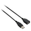 V7 Black USB Cable USB 2.0 A Female to USB 2.0 A Male 5m 16.4ft