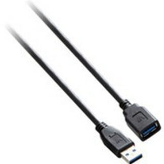 V7 Black USB Extension Cable USB 3.0 A Female to USB 3.0 A Male 3m 10ft